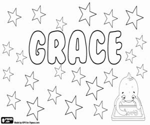 Grace, kadın için İngilizce adı boyama