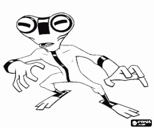 Gri Madde, Ben 10 alien boyama