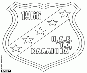 GS Kallithea logosu boyama