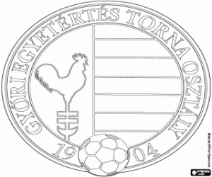 Győri ETO FC logosu boyama