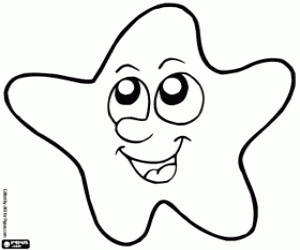 Gülen yıldız boyama