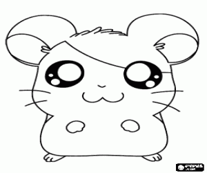 Hamtaro, kahraman hamster boyama