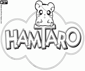 Hamtaro logo boyama