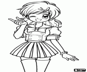 Hanon ona insan şeklinde boyama