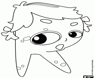 Harf R, utangaç bir canavar boyama