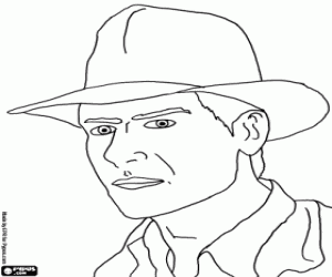 Harrison Ford Indiana Jones olduğunu boyama