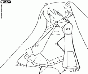 Hatsune Miku, Vocaloid boyama