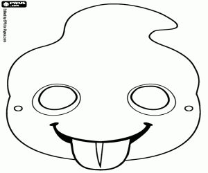 Bir hayaletin maskesi boyama