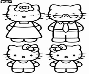 Hello Kitty aile boyama