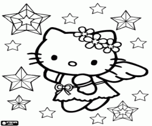 Hello Kitty, Noel meleği boyama