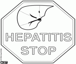 Hepatit, karaciğer hastalığı boyama