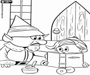 Hermey ve Elfler ustabaşı boyama