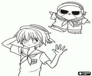 Hippo, Mermaid Melody karakter boyama