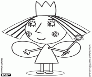 Holly peri ve sihirli değnek boyama