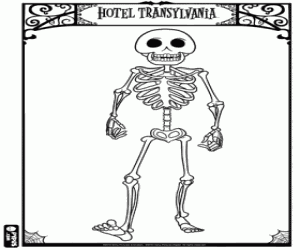 Hotel Transylvania, iskelet boyama