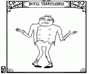 Hotel Transylvania çalışanı boyama