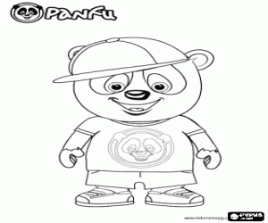Hoş hip-hop Panfu panda boyama