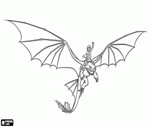 Hıçkırık ejderha Boruları çizmemek için dişsiz sürme boyama