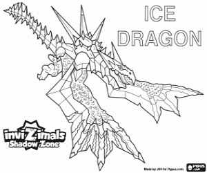 Ice Dragon, Invizimals Shadow Zone boyama