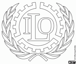 ILO logosu boyama