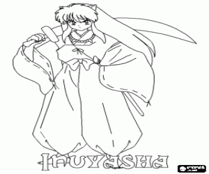 Inuyasha ve kılıç boyama