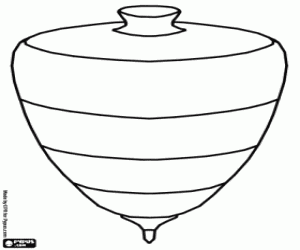 Bir iplik üst, popüler bir oyuncak boyama