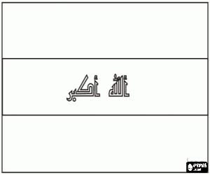 Irak Bayrağı boyama