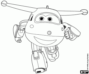 Jett Super Wings üzerinden boyama