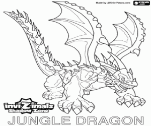 Jungle Dragon, Invizimals Shadow Zone boyama