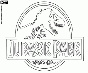 Jurassic Park orijinal logosu boyama