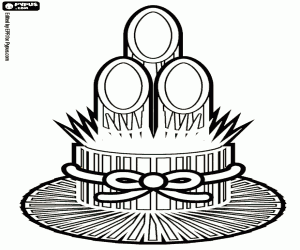 Kadomatsu, Japon süs Ikebana boyama