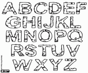 Kaktüs alfabesi boyama