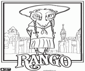 Kaktüs fare Priscilla boyama