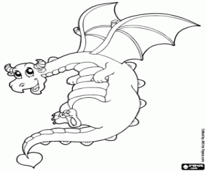 Kanatlı ejderha boyama