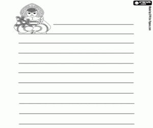 Kar kızlık harfle boyama