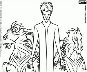 Kara ve atlar, ayrıntı boyama