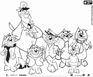 Karakter Top Cat boyama