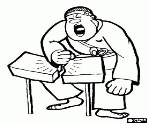 Karate kapalı yumruk boyama