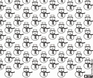 Kardan adam, yılbaşı arka plan boyama