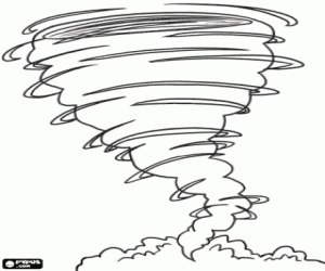 Kasırga, atmosferik bir olgu boyama