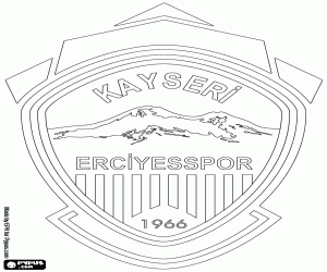 Kayseri Erciyesspor logosu boyama
