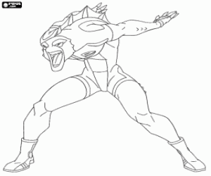 Bir kertenkele, galaktik futbolcu boyama