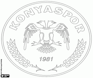 Konyaspor Madalyası boyama