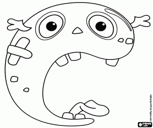 Korkunç bir ağız, C harfi boyama