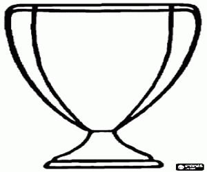Kupa veya ödül iyi baba için boyama