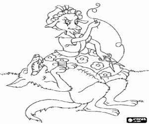 Kurt ve keçi göbek boyama