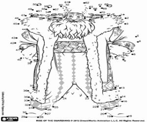 Kuzey çizimi tamamlamak boyama