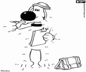 Köpek Blitzer, nokta-nokta boyama