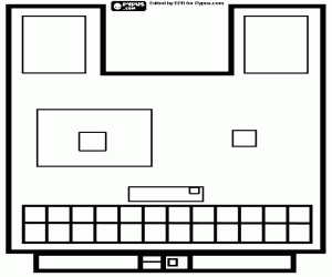 Köpek yüzü, geometrik maske boyama