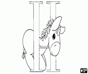 küçük atı ile harf H boyama